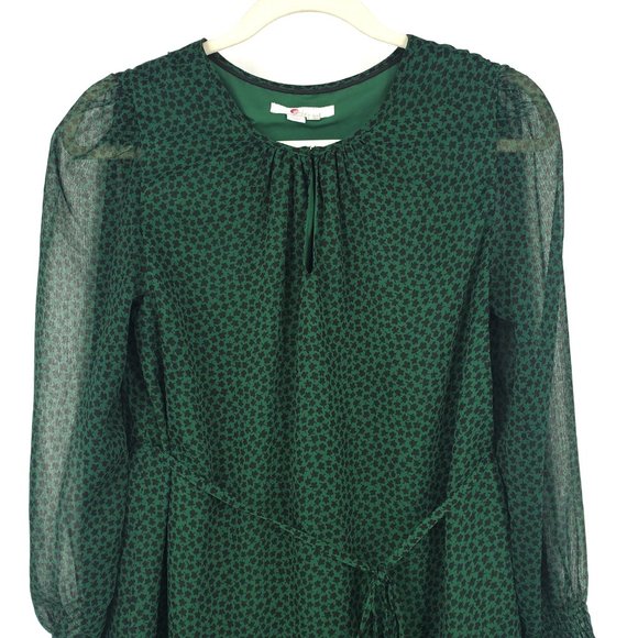 Boden Green Long Sleeve Dress - Picture 5 of 11